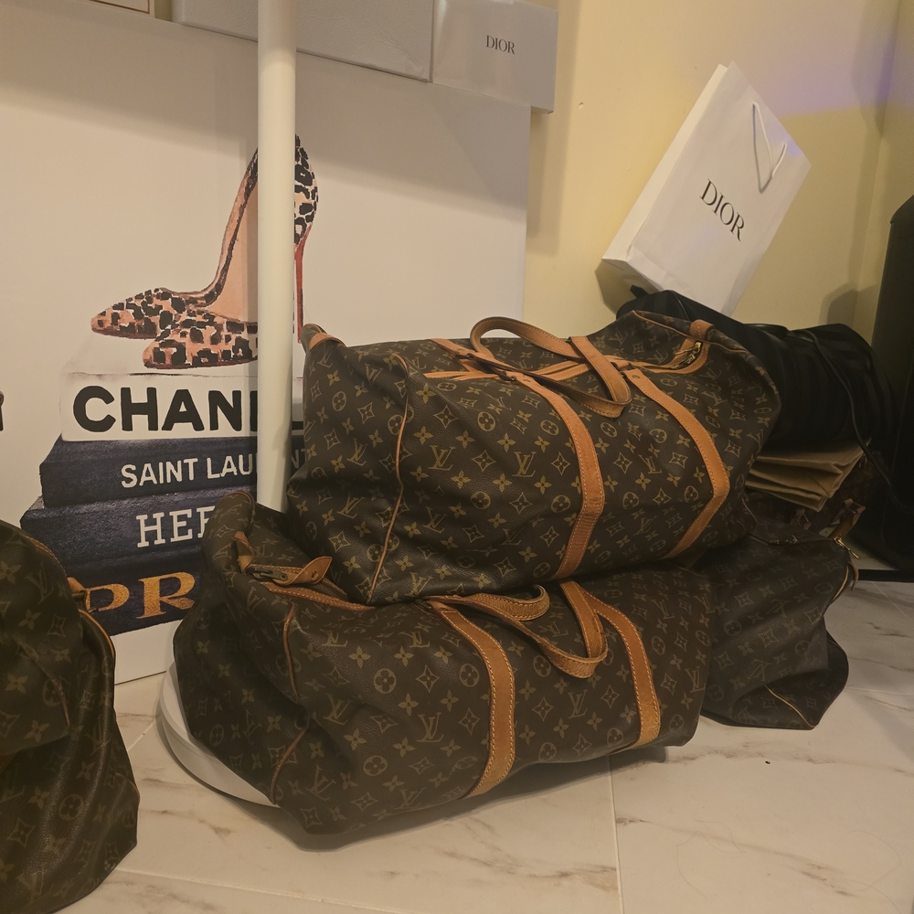 Luxury Brown Monogram Travel Bag